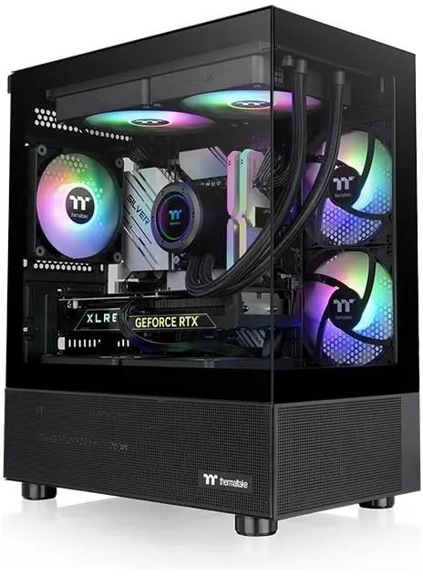 Корпус mATX Thermaltake View 170 TG ARGB, Micro-Tower, без БП,  черный [ca-1z4-00m1wn-00]